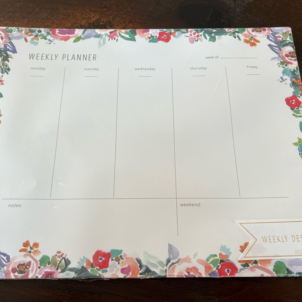 Anthropologie weekly calendar